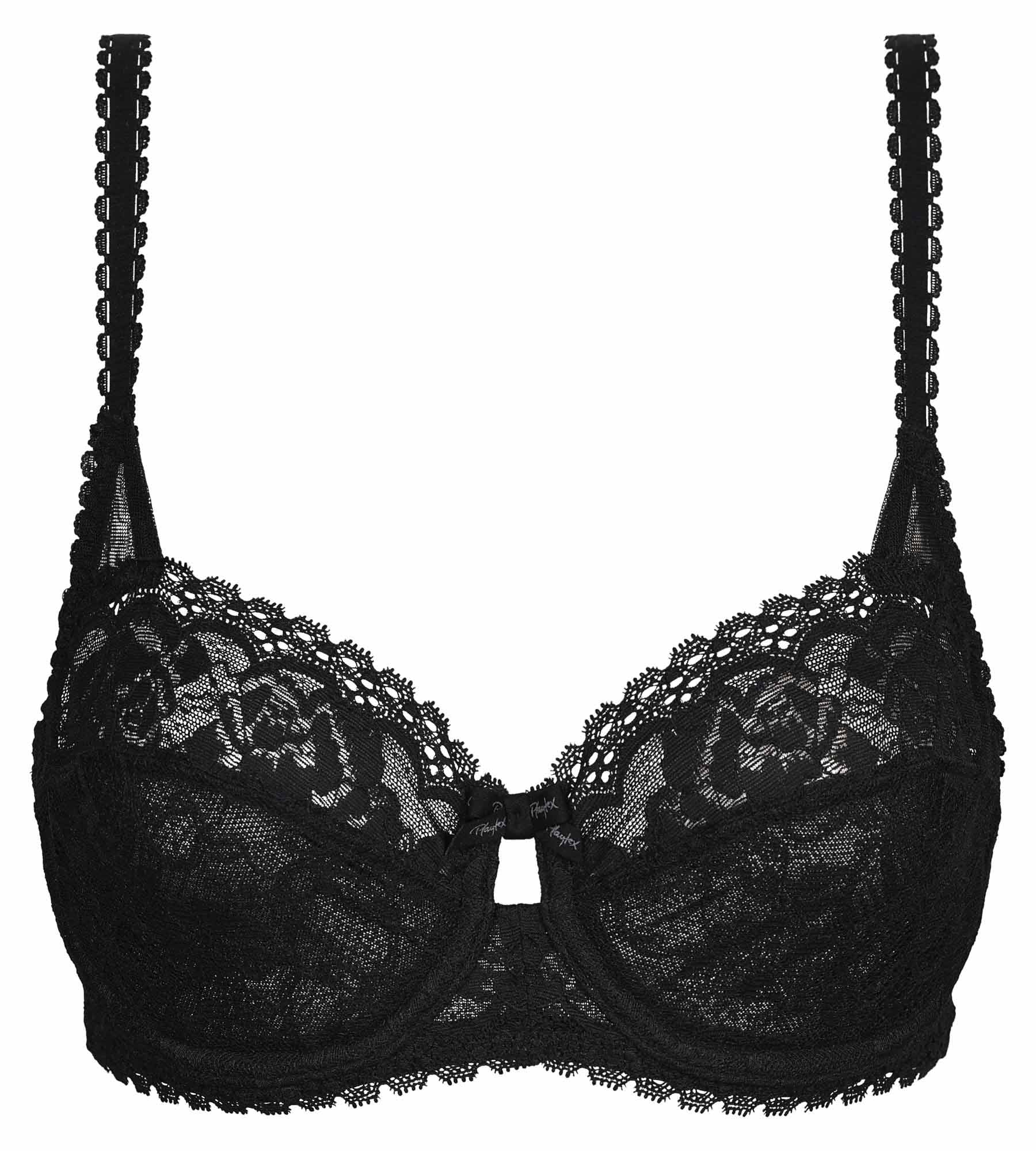 Soutien-gorge balconnet noir Flower Elegance Recyclé - Image 5