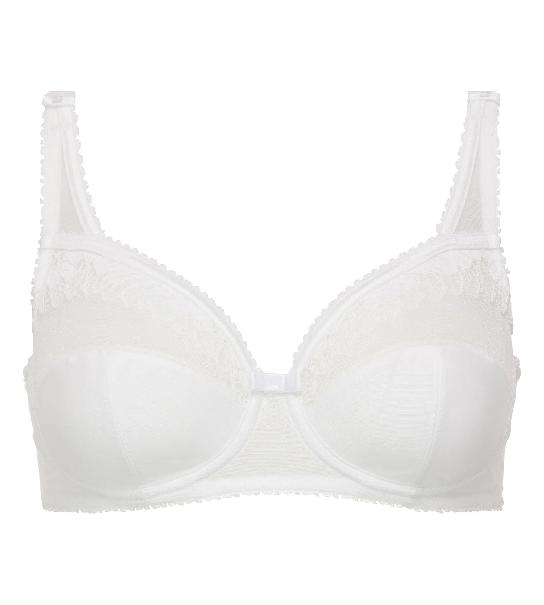 Soutien-gorge emboîtant blanc Cœur Croisé Microfibre - Image 5
