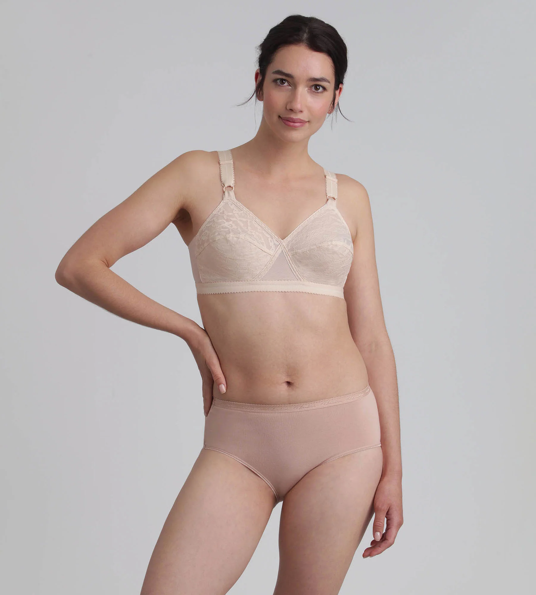 Soutien-gorge sans armatures beige Cœur Croisé 165 - Image 3