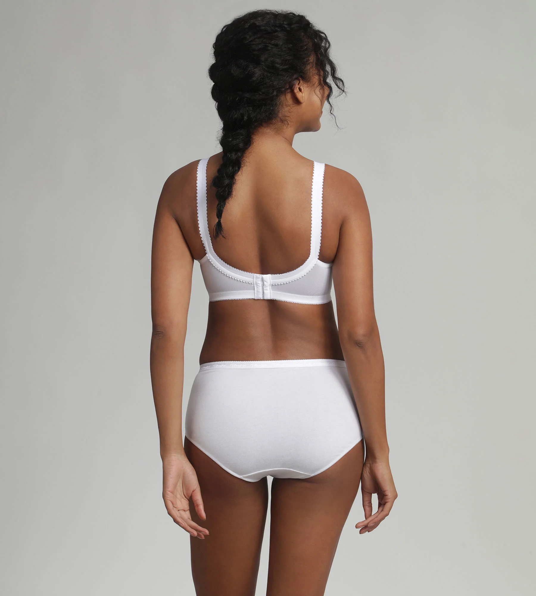 Soutien-gorge sans armatures blanc Cœur Croisé 556 - Image 4