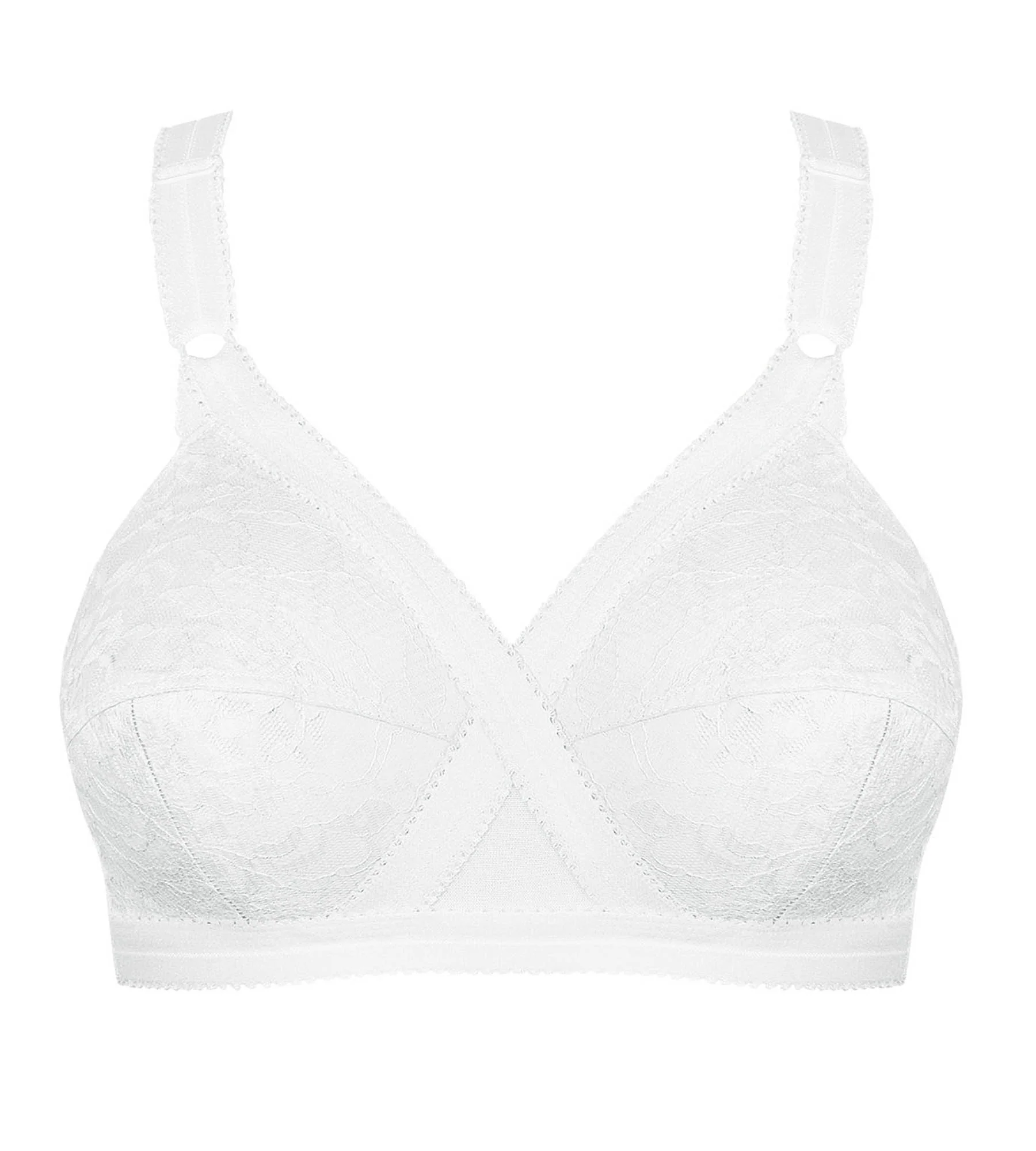 Soutien-gorge sans armatures blanc Cœur Croisé 556 - Image 5
